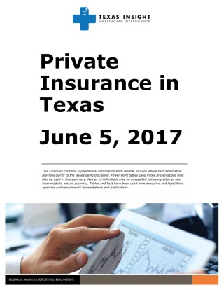 Private Insurance in Texas Cover Image