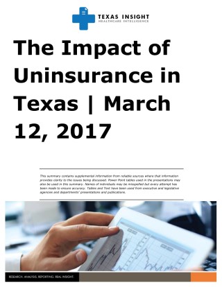 Impact of Uninsurance in Texas Cover Image