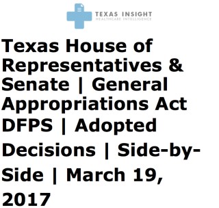 DFPS House Senate Adopted Comparisons Cover Image