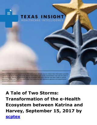 A Tale of Two Storms: Transformation of the e-Health Ecosystem between Katrina and Harvey Cover Image