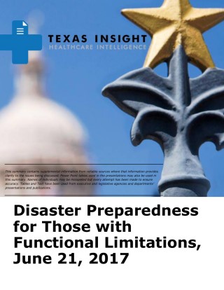 Disaster Preparedness for Those with Functional Limitations Cover Image