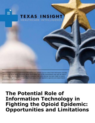 The Potential Role of IT in Fighting the Opioid Epidemic: Opportunities and Limitations Cover Image