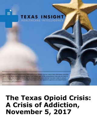 The Texas Opioid Crisis: A Crisis of Addiction Cover Image