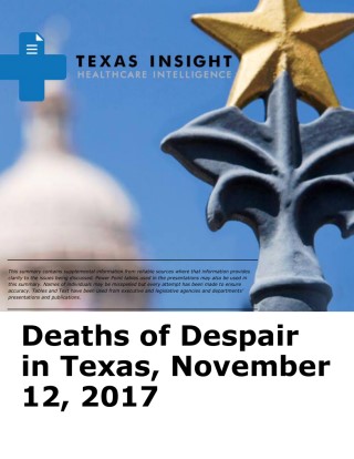Deaths of Despair in Texas Cover Image