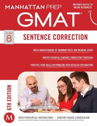GMAT Sentence Correction Cover Image