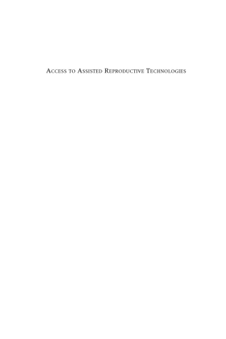 Access to Assisted Reproductive Technologies Cover Image