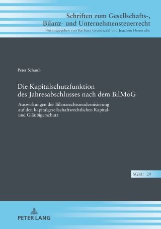 Die Kapitalschutzfunktion des Jahresabschlusses nach dem BilMoG Cover Image