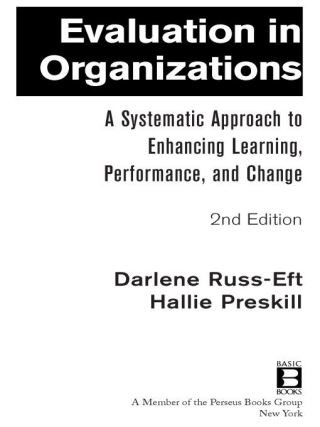 Evaluation in Organizations Cover Image