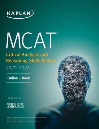 MCAT Critical Analysis and Reasoning Skills Review 2021-2022 Cover Image