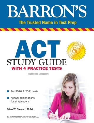 ACT Study Guide with 4 Practice Tests Cover Image