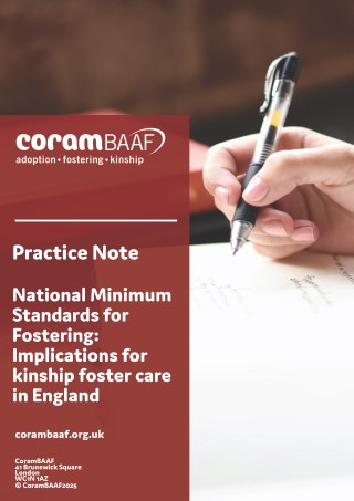 National Minimum Standards for Fostering: Implications for kinship foster care in England Cover Image