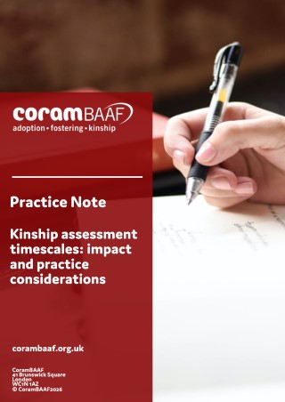 Kinship assessment timescales: impact and practice considerations Cover Image