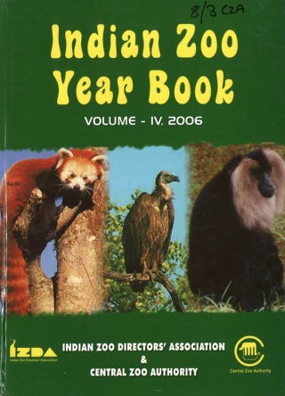 Indian Zoo Year Book Volume IV 2006 Cover Image