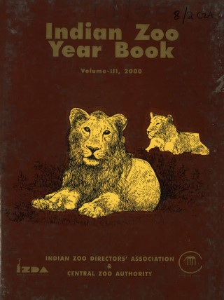 Indian Zoo Year Book Volume III, 2000 Cover Image